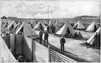 Boer prisoners in camp at Bloemfontein