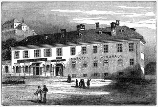 The House in which Mozart lived in Salzburg