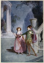 Scene from Mozart's opera "Don Giovanni" 1787