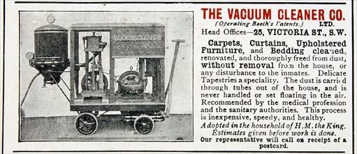 Advertisement for The Vacuum Cleaner Company