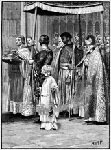 Coronation of Richard I in Westminster Abbey 1189
