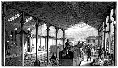 Euston Station, London terminus of London and Birmingham Railway