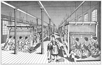 Women workers in a carpet factory