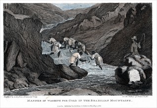 Negro slaves washing for alluvial gold