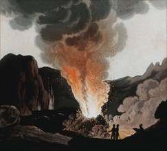 Vesuvius during one of its early 19th century eruptions