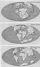 Diagram of continental drift