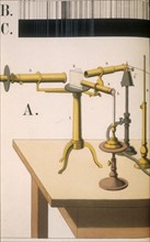 Spectroscope of the type used by Gustave Robert Kirchhoff