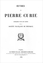 Title page of Oeuvres de Pierre Curie, Paris, 1908