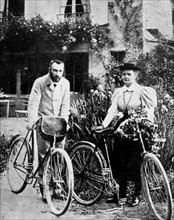 Marie and Pierre Curie pictured in their early married life
