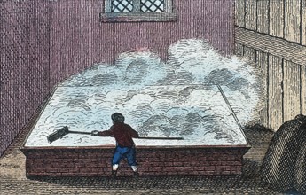 Rock Salt: Refining salt, Northwich Cheshire, England