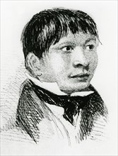 Jemmy Button, the Fuegian 'adopted' by the expedition, as he appeared in 1833