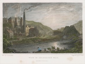 Blast furnaces for production of iron at Coalbrookdale