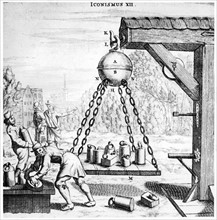 Von Guericke's demonstration of the power of a vacuum