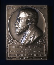 Plaquette commemorating the death of Henri Poincare
