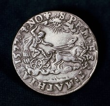 Reverse of medal commemorating the bright comet of 1577