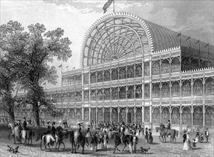 Exterior of the North Transept of the Crystal Palace, London