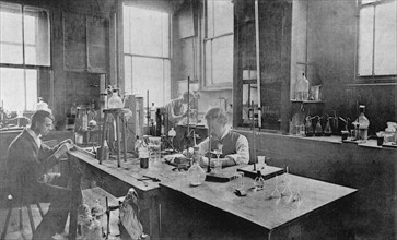 Laboratory at Thomas Firth & Son's Norfolk Works