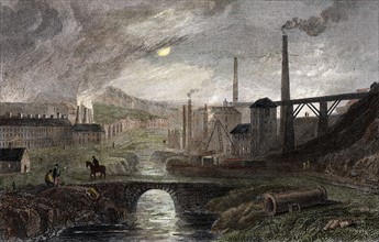 Nant-y-Glow Iron Works, Monmouthshire, Wales: proprietor Richard Crawshay