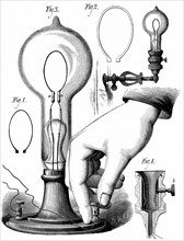 Edison's carbon filament lamp