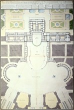 Architectural plan for the renovation of the Palace of Versailles