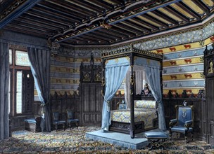 Design for a gothic style bedroom