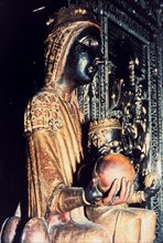 Black Madonna statuette from Montserrat