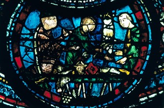 Stain glass window from the cathedral of Chartres