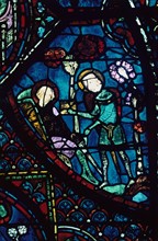 Stain glass window from the cathedral of Chartres