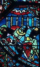 Stain glass window from the cathedral of Chartres