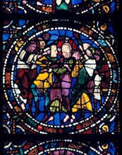 Stained glass window from Chartres CathedralXII Century