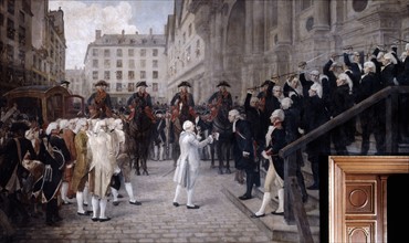 Louis XVI received by the Mayor of Paris
