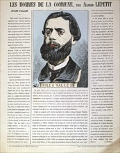 Caricature depicting Jules Valles