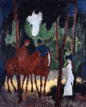 Van Dongen, Les cavaliers au Bois de Boulogne
