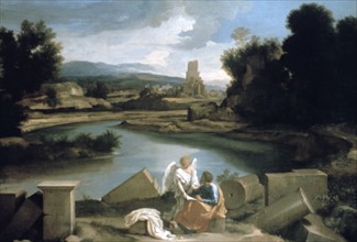 Romantic lndscape painting early 19th century