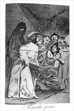 Goya, Los Caprichos: 'Tragala perro'