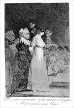 Plate 2 of 'Los caprichos', Goya