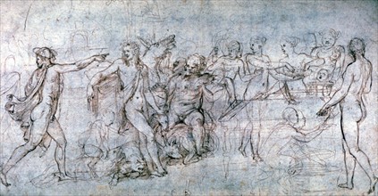 Giulio Romano 1492-1546 'Marriage Feast of Cupid and Pscyhe'