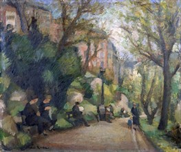 Marcel Roche 1890-1959 'The Gardens of Montmartre'