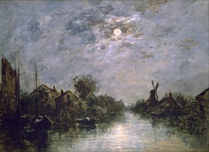 Jongkind, Dutch Channel in the Moonlight