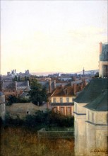 Lépine, 'View on Paris roofs', c1870