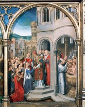 St Ursula Shrine, Arrival in Rome', 1489