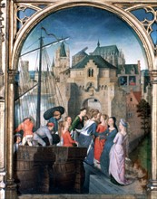 Memling, St Ursula Shrine, Arrival in Cologne', 1489