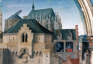 Memling, St Ursula Shrine, Departure from Cologne', Detail, 1489