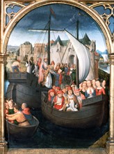 Memling, St Ursula Shrine, Departure from Basle', 1489
