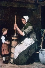 Woman at the Churn', 1844-1900
