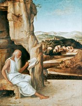 St Jerome Reading in a Landscape', c1430-1516
