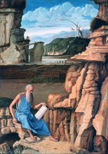 Saint Jerome reading in a Landscape', c1480-1485