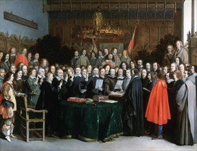 'The Swearing of the Oath of Ratification of the Treaty of Münster', 1648
