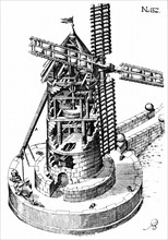 Sectional view of windmill