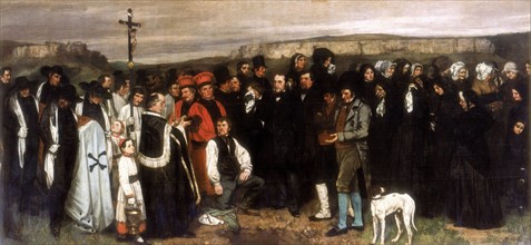 Courbet, Un enterrement à Ornans